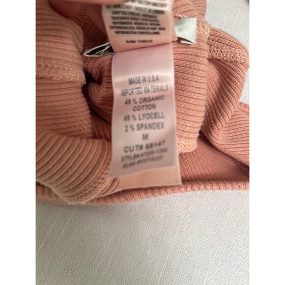 AGOLDE ELNA Ribbed Bodysuit in Grapefruit Size M, NWT - Picture 6 of 9